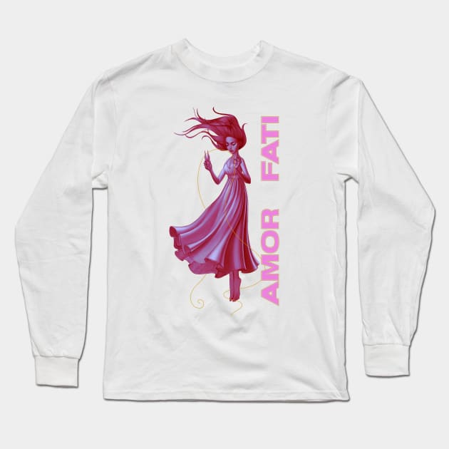 Amor Fati Long Sleeve T-Shirt by JohnParkArt